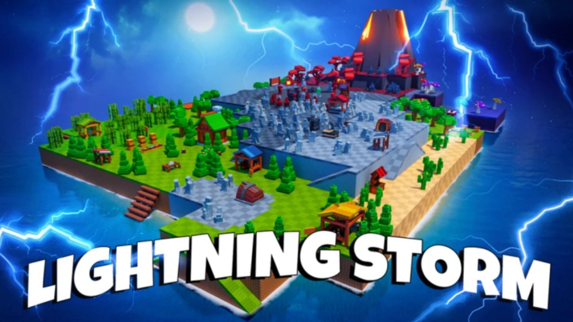 The official graphic for the Lighting Storm Event (Image via Roblox)